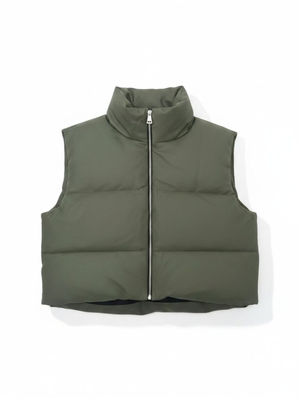 Pretty Little Thing Green Faux Leather‎ Vest Size XL Tall NWT